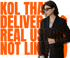 Woman in black blazer and sunglasses, with text "KOL THAT DELIVER REAL USERS, NOT LIKES."