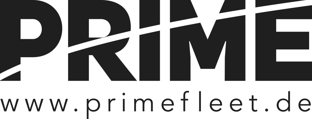 Logo mit dem Wort „PRIME“ in Großbuchstaben und der Webseite „www.primefleet.de“ darunter.