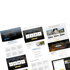 Verschiedene moderne Website-Layouts und Landingpages in einer perspektivischen Collage auf hellblauem Hintergrund.