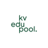Logo mit grünem Text "kv edupool." auf dunkelgrünem Hintergrund.