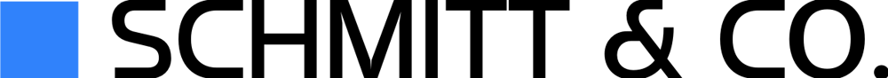 Schwarzer "SCHMITT & CO." Text ohne Hintergrund.