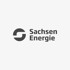 SachsenEnergie Logo mit einem stilisierten grauen "S" und dem Schriftzug "Sachsen Energie".