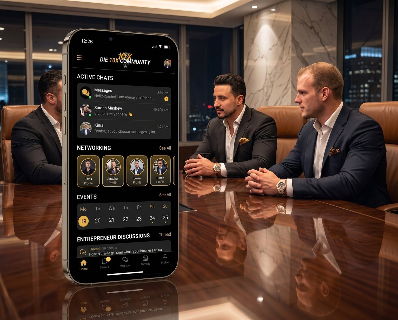 Die 10X Community-Plattform in der App
