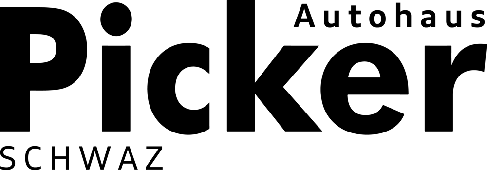 Logo mit "Autohaus Picker" in Schwarz auf grünem Hintergrund und "SCHWAZ" darunter.
