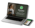 Laptop und Smartphone zeigen WhatsApp Bestellungen; Text: "WhatsApp Bestellung, Einfach und schnell in nur 60 Sekunden."