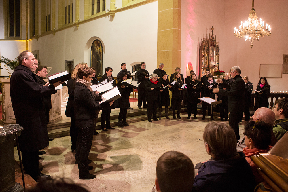 Grazer Domkantorei performing at Songs from the Holy Land in the Franziskanerkirche, Voices of Spirit 2015, Graz
