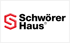 Logo von Schwörer Haus mit einem stilisierten roten S-Symbol links und dem schwarzen Text "Schwörer Haus®".