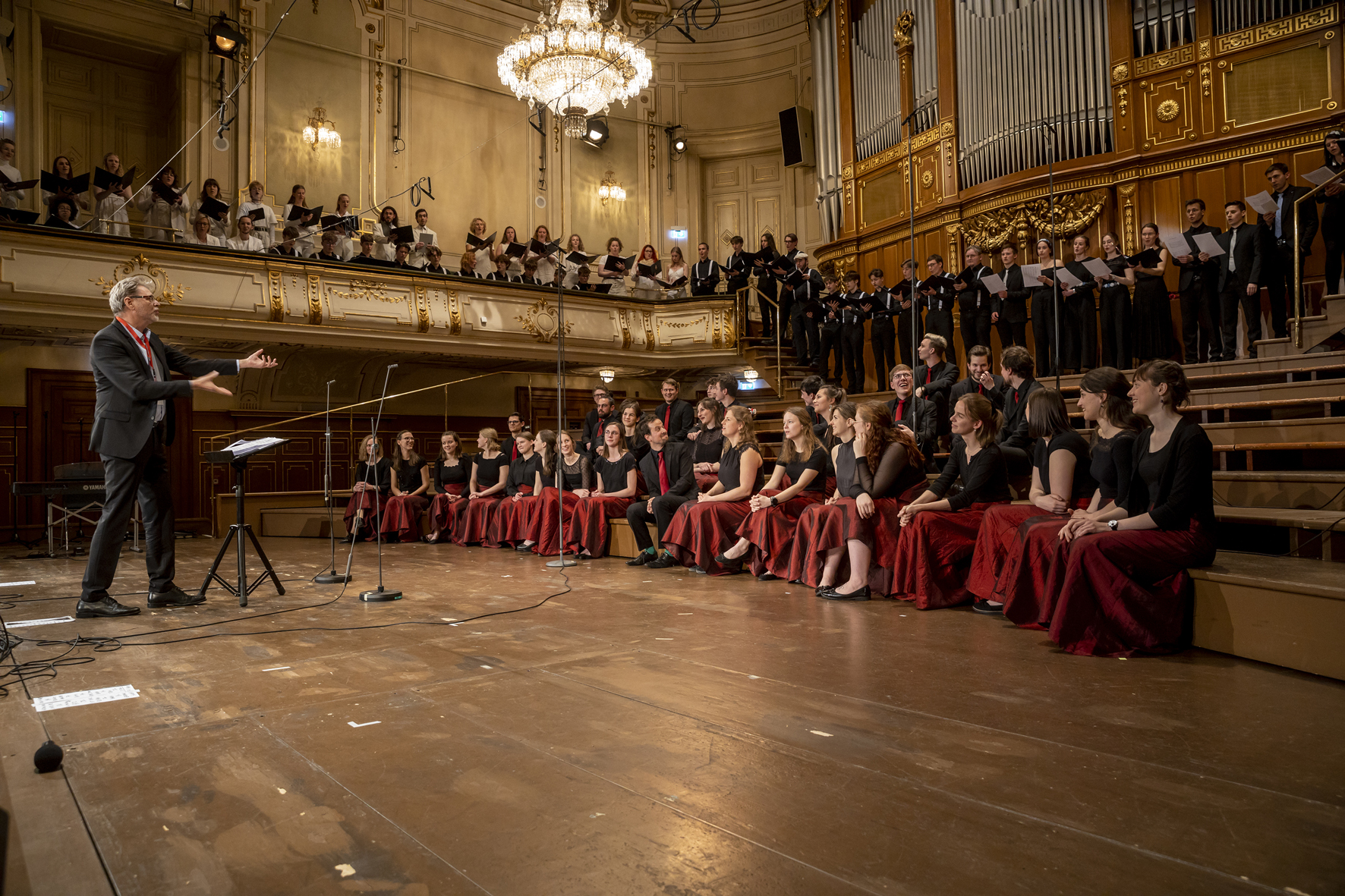 Cantanima singing in the Stefaniensaal Graz, Voices of Spirit 2023