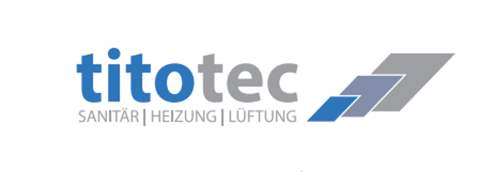 Logo mit schwarzem L-Symbol und blauem Dreieck, Text "LUICHTL" und darunter "Wasser & Wärme".