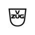 Black V-ZUG logo with "V" above "ZUG" inside a shield shape on a dark green background.