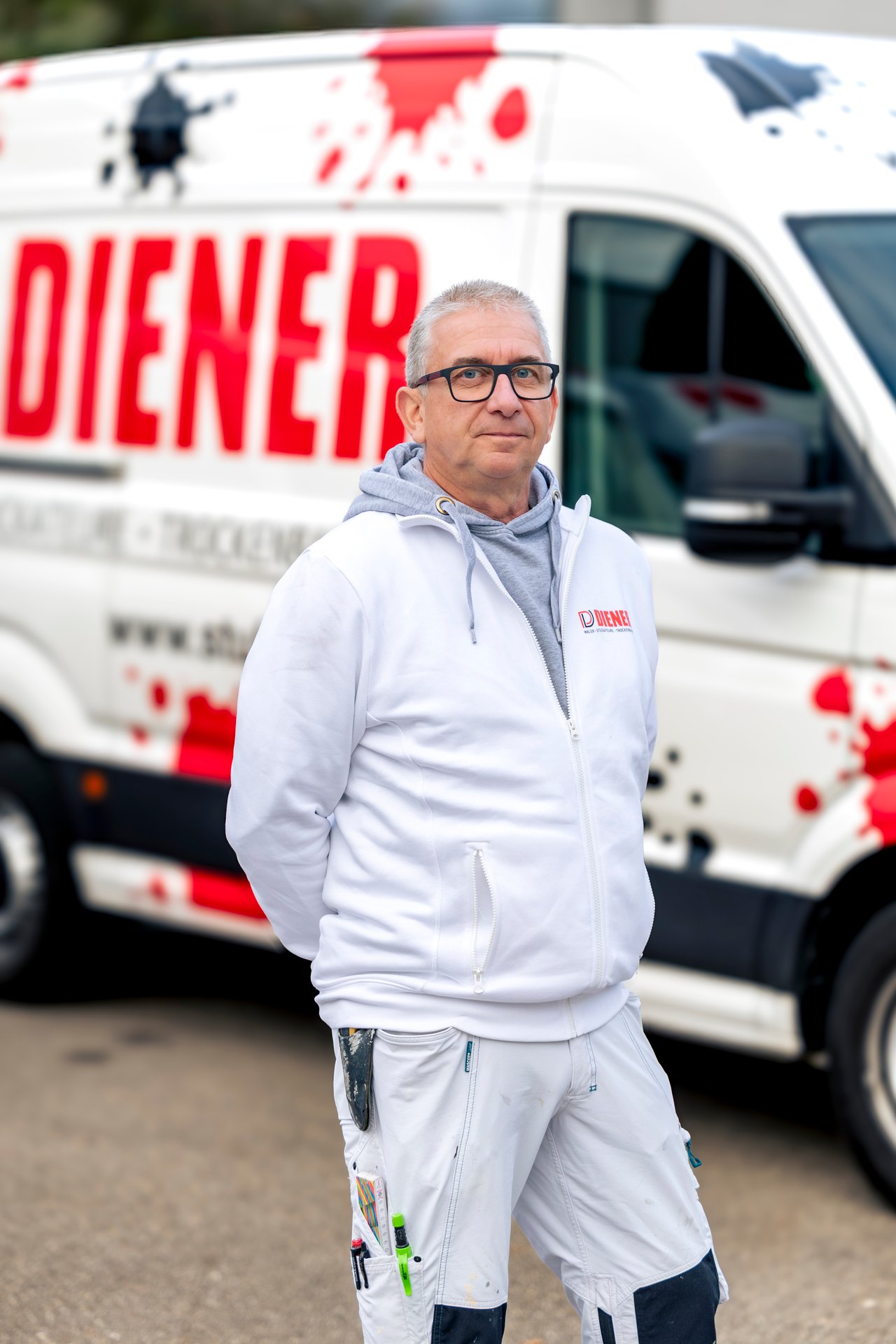 Ralf Schlesiger, Stuckateurmeister und Stellvertreter der Geschäftsleitung bei Diener Maler Stuckateure