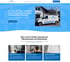 Design Beispiel: Webseite mit blauem Banner und Text „Ihr Zuhause. Unser Handwerk. Ihr Partner für Wärme, Wasser & Wohlgefühl in Baunatal“, daneben ein weißer Servicewagen vor einem Haus.