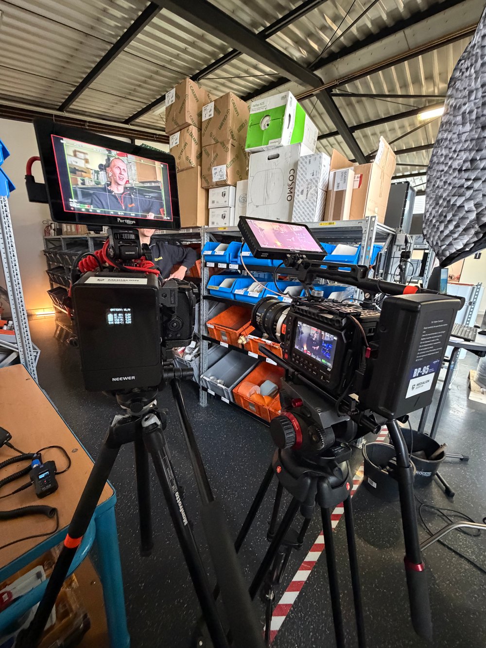 Behind the scenes · Testimonial