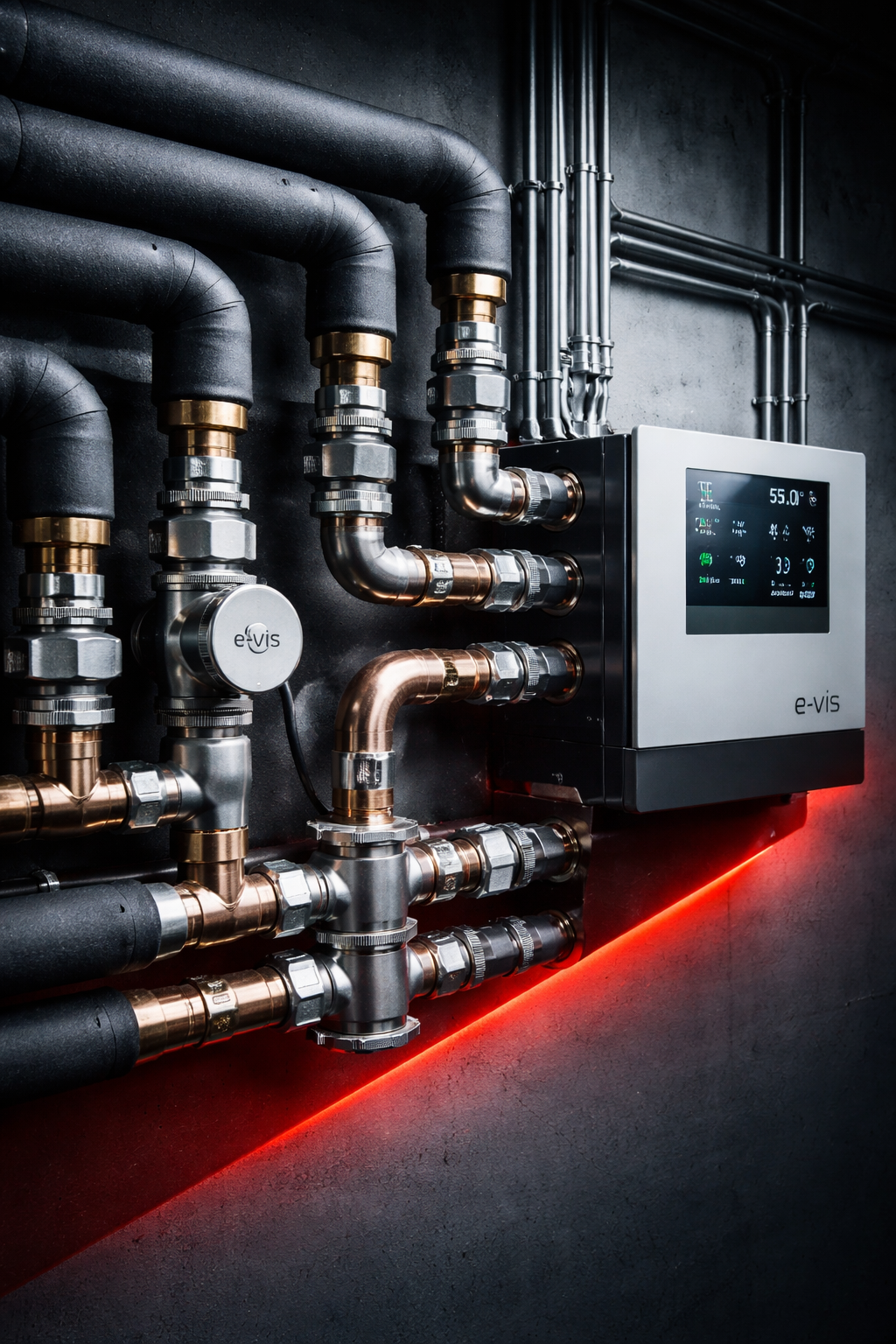 e-vis Wärmepumpen-Zentrale Engineering