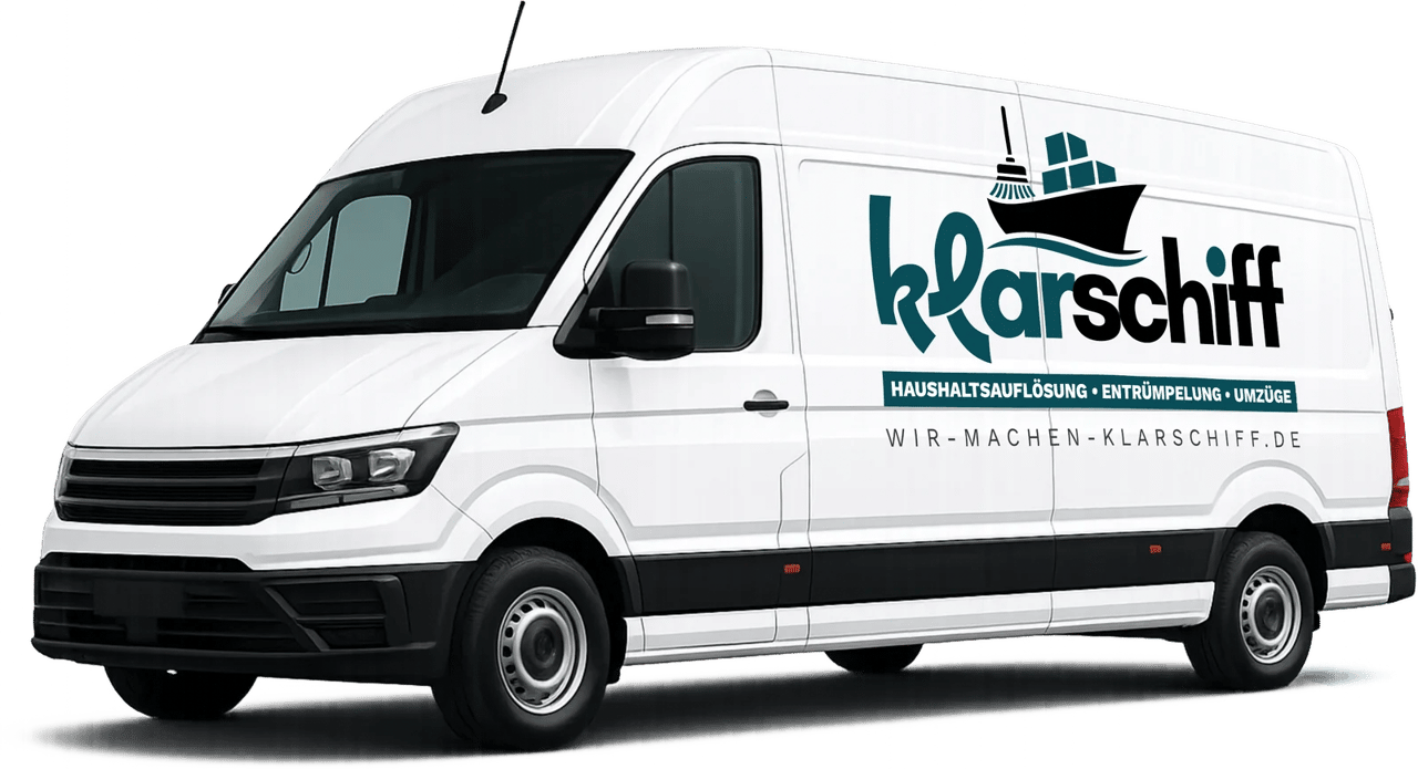 Klarschiff Transporter mit Beschriftung