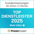 Proven Expert Siegel: Top Dienstleister 2025 basierend auf Kundenmeinungen der letzten 12 Monate.