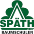 Grünes Logo mit "SPÄTH" unter einem stilisierten Baum und "BAUMSCHULEN" darunter.