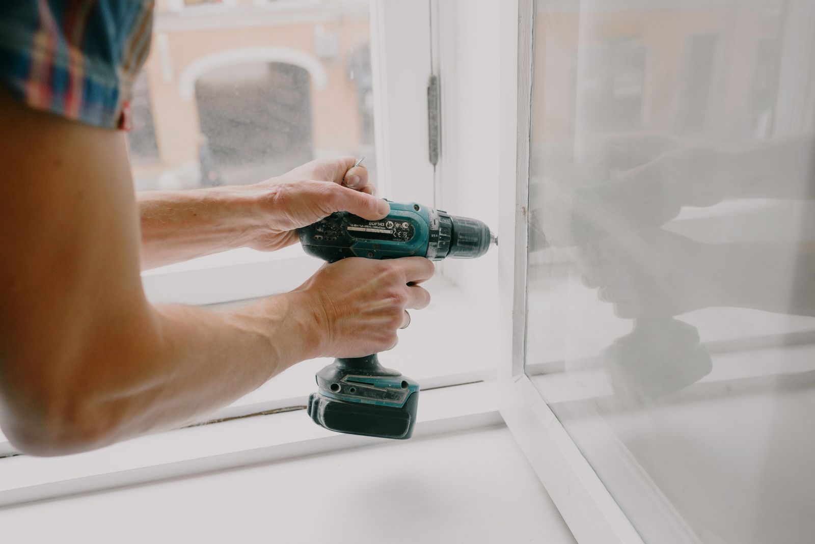 Sliding door and window assembly during a replacement install