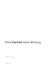 "Ohne Klarheit keine Wirkung." auf weißem Hintergrund mit den Texten "Markenlebendigkeit. Aus dem Kern." und "brandad - brandmanager".