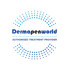 Dermapenworld Authorised Treatment Provider Logo mit blauen Punkten.