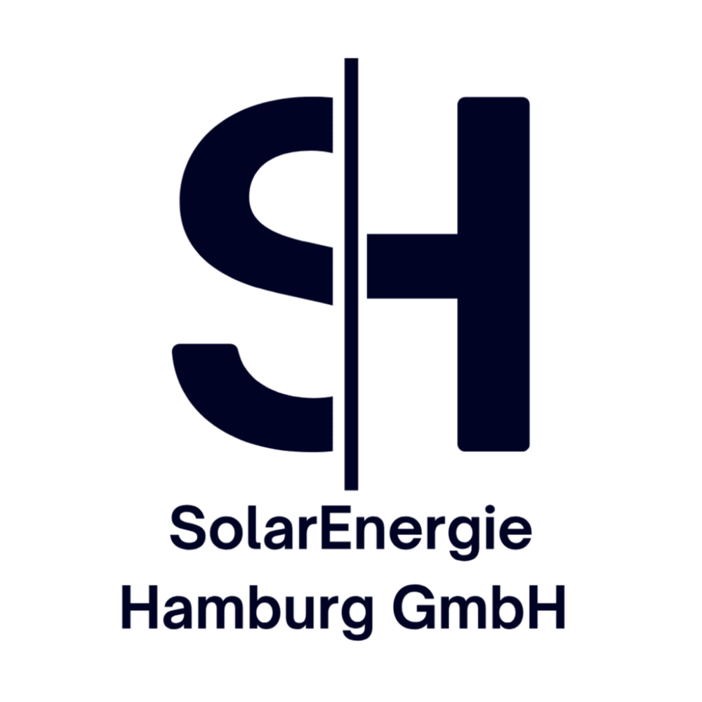 Logo Elektrotechnik Holz GmbH mit schwarzem Bogen und roten, ovalen Formen darüber.