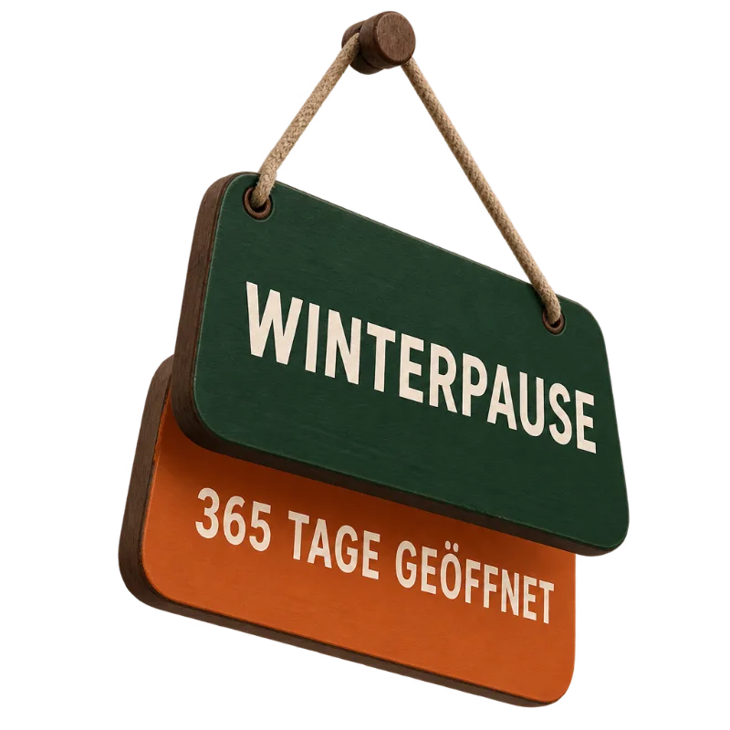 Ein Wendeschild.