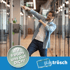 Ein Mann in einem Büroflur macht eine dabbing Pose. Text: "Wir freuen uns auf DICH!" und "glaströsch".