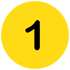 Yellow circle with a black number 1 in the center.
