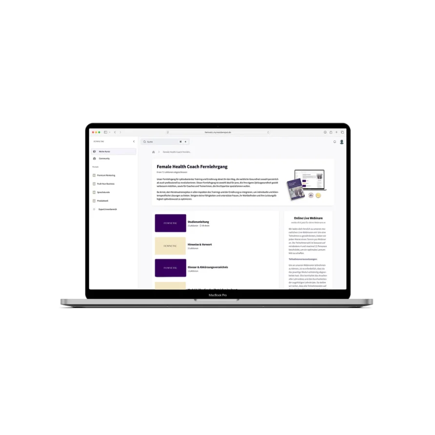 Produkt-Mockup FEMNETIC Meno Expert