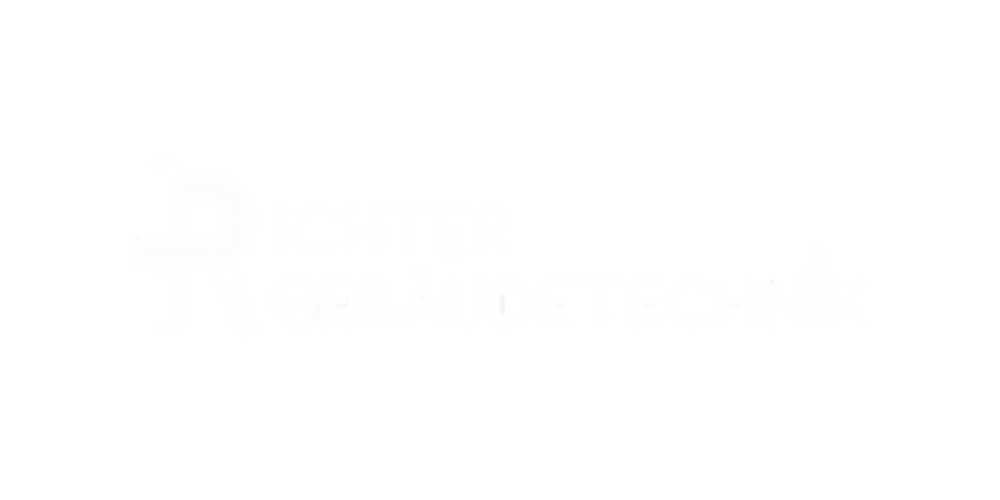 Logo von Richter Gebäudetechnik in Weiß auf dunklem Hintergrund.