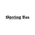 Sperling Bau Meisterbetriebe Logo in schwarzer, altdeutscher Schrift auf grünem Hintergrund.
