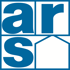 Blaues Logo mit den Buchstaben a, r und s in quadratischen Feldern sowie dem Umriss eines Hauses.