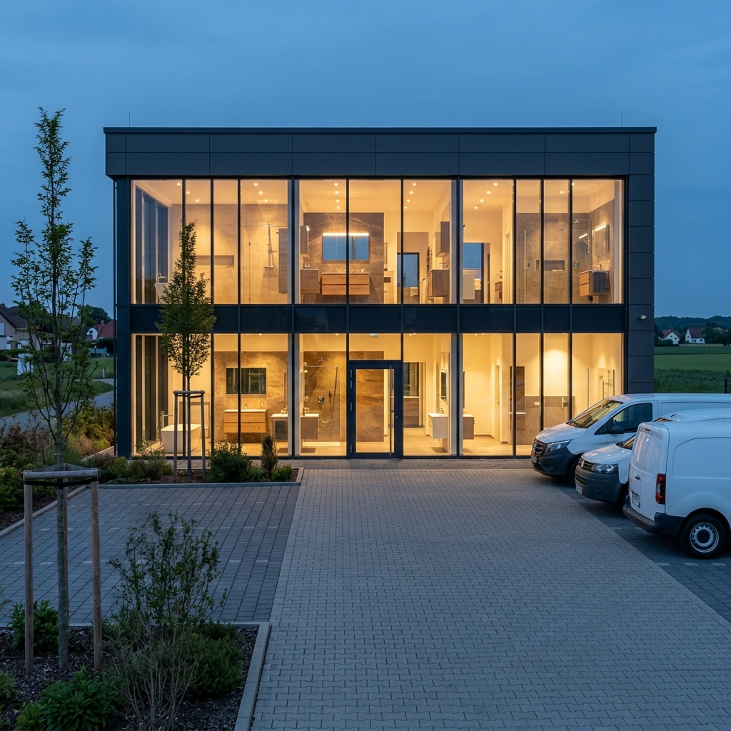 Firmensitz und Badausstellung von Krüger Bad & Fliese in Herford