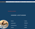 Dunkelblaue Webseite mit Überschriften "UNSERE LEISTUNGEN" und "Informationen zum Notdienst".
