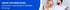 Banner mit Paar mit Handies freut sich über Gehaltsvorschuß 