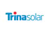 Trina Solar Logo mit blauem Text "Trina" und "solar", roter Punkt über dem "i".