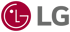 Rotes LG-Logo mit weißem stilisiertem "L" und "G" in einem Kreis und grauem "LG" daneben.