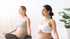 Schwangere Frauen bei Yoga