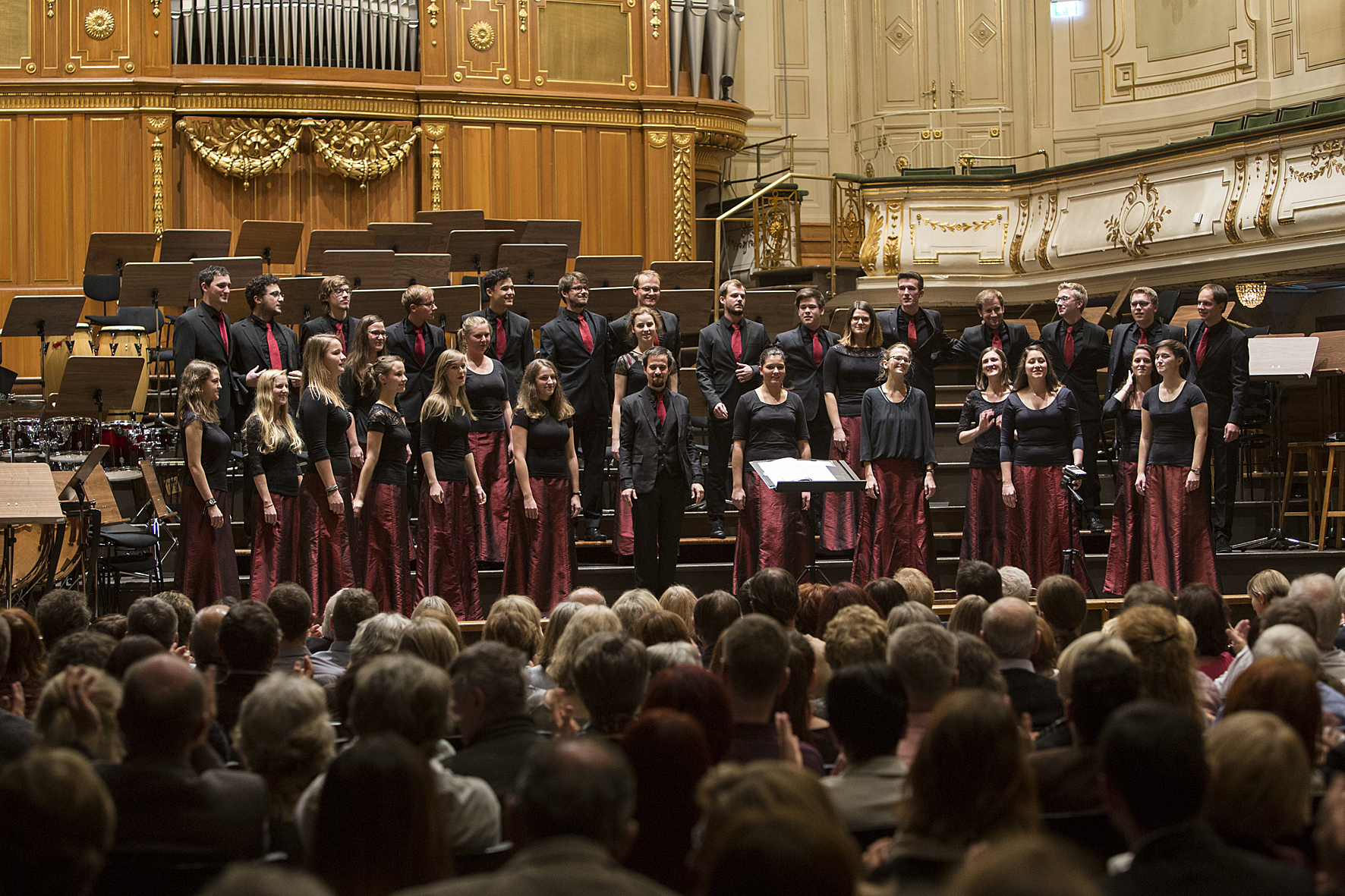 Cantanima, the studio choir of Thomas Caplin's conducting masterclass, at the gala concert, Voices of Spirit 2016, Graz