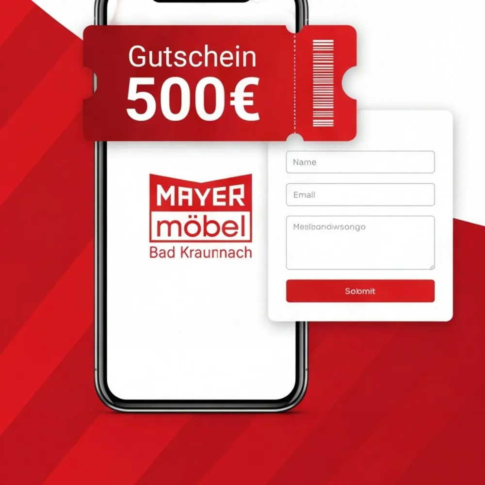 Polstertausch-Gutschein auf dem Smartphone