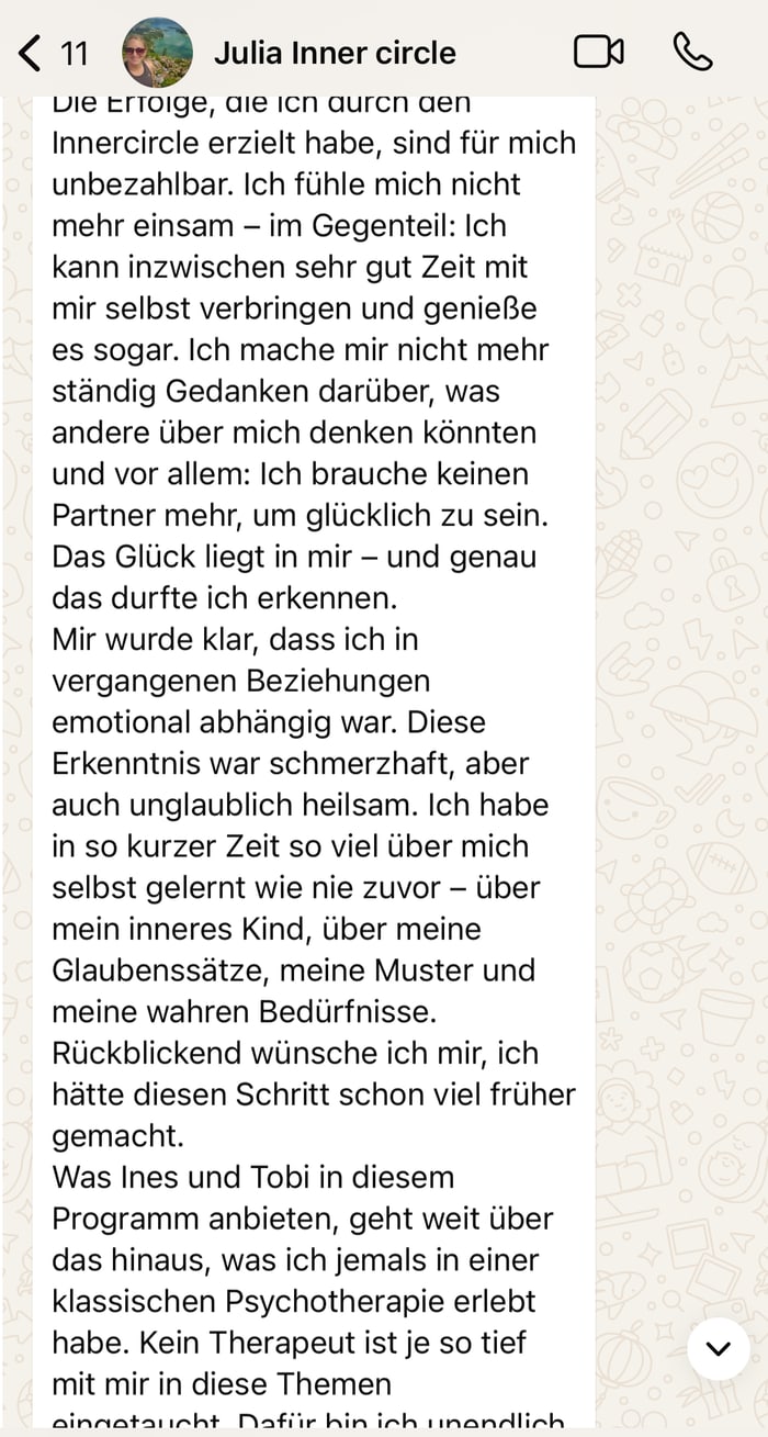 Nachricht von Julia