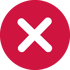 Roter Kreis mit einem weißen X in der Mitte.