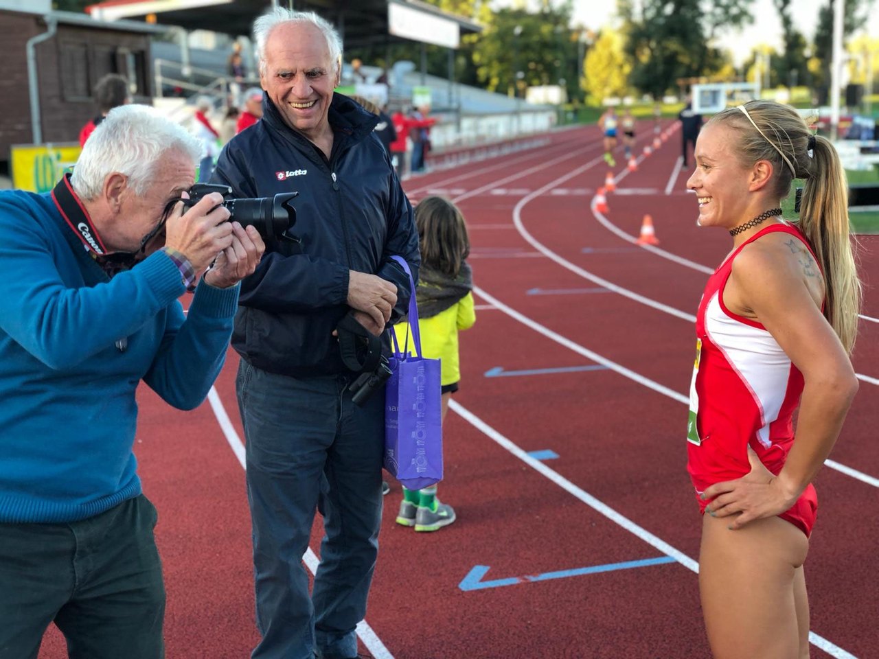 Julia Mayer nach ihrem Staatsmeistertitel über 10.000 Meter 2018