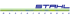 Stahl Maschinenbau Logo mit blauem Text "STAHL" über "MASCHINENBAU" und einem grünen Balken.