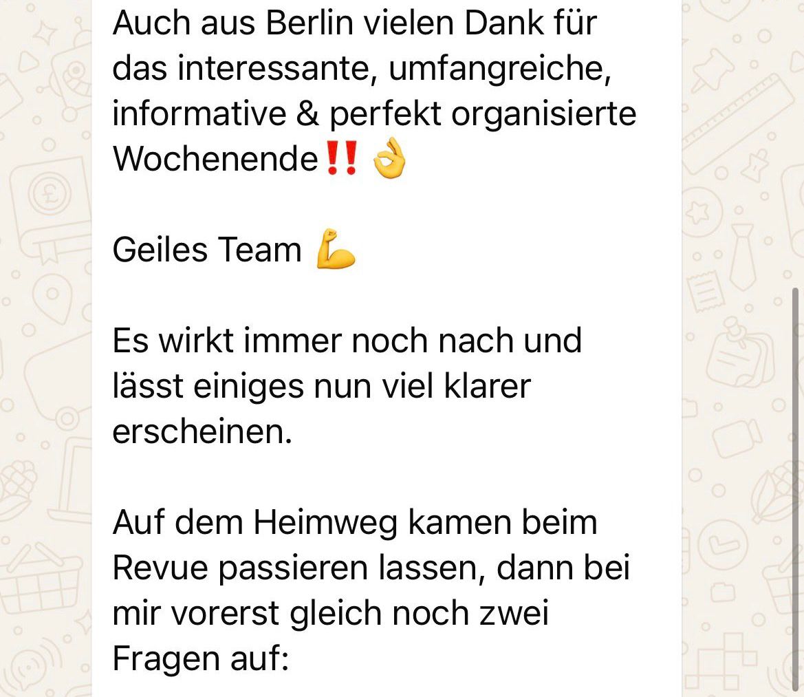 WhatsApp-Nachricht: Mehrfamilienhaus in Nürnberg, von 2,6 Mio. auf 1,8 Mio. verhandelt
