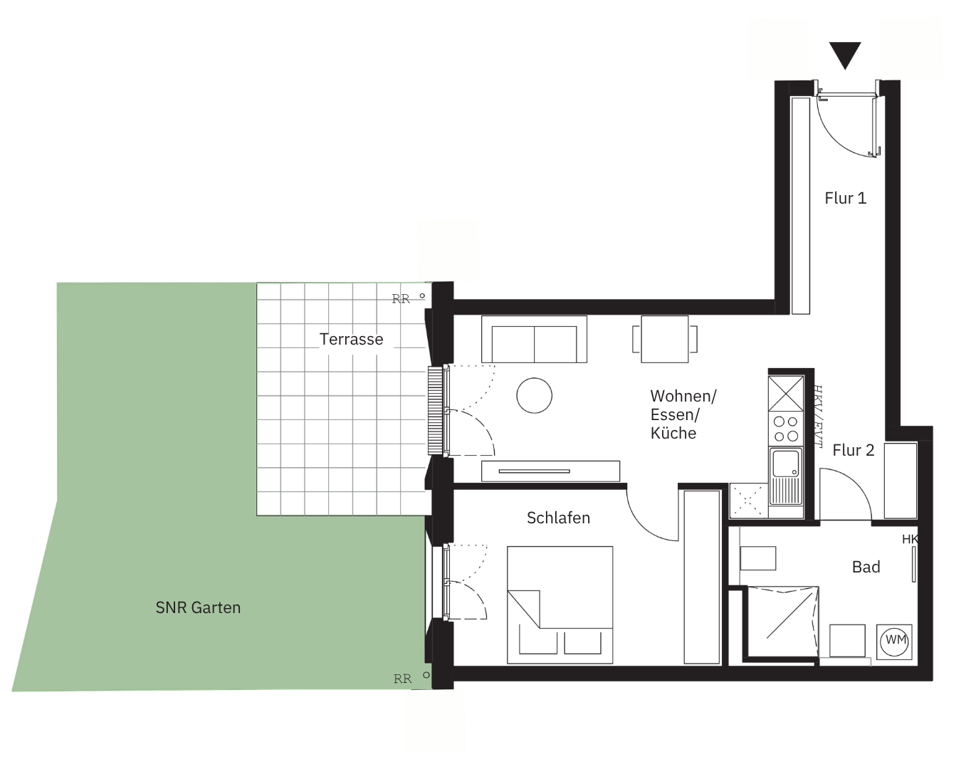 Grundriss Wohnung 22 / WE 14