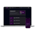 Laptop und Smartphone zeigen Online-Kurse und Trading-Charts.