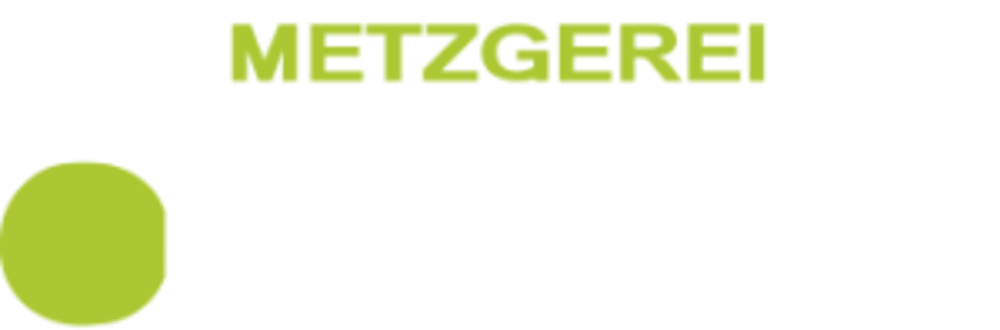 Logo der Metzgerei Dorsch in dunkelgrünem Hintergrund, mit "METZGEREI" in Limettengrün und "Dorsch" in Weiß.