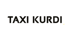 Der Text "TAXI KURDI" in schwarzer Schrift auf weißem Hintergrund.