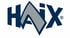 Haix-Logo in Dunkelblau mit einem markanten, grau hinterlegten Buchstaben A auf weißem Hintergrund.